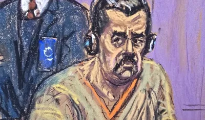 Nicolás Maduro durante la audiencia de hoy.