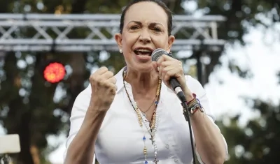 Opositora venezolana y nobel de la paz María Corina Machado.