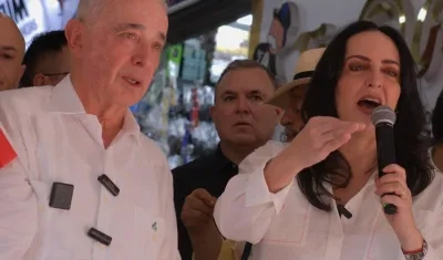 María Fernanda Cabal y Álvaro Uribe