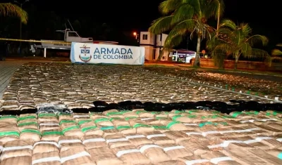 Marihuana incautada en el Caribe