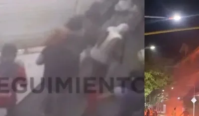 Imágenes del motín.