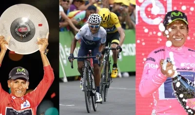 Nairo Quintana, collage de EFE