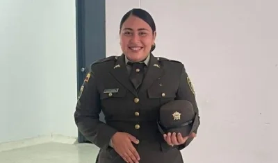 La patrullera de la Policía Soraya Montoya. 