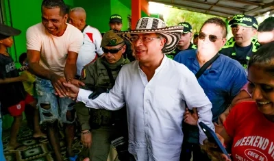 El Presidente Gustavo Petro en Lorica, Córdoba.