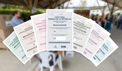 Tarjetas electorales.