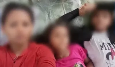 Tres de los rescatados.