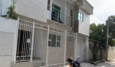 Vivienda donde se registró el robo millonario. 