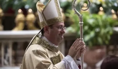 El Arzobispo Paolo Rudelli, nuncio en Colombia.