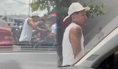 Sujeto que amenazó a una persona en el barrio San Martín.