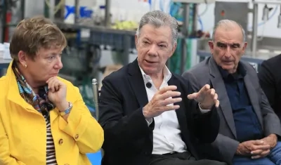 El expresidente Juan Manuel Santos.