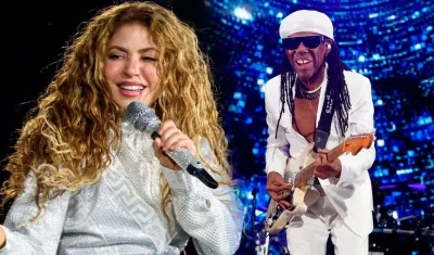 Shakira y Nile Rodgers.
