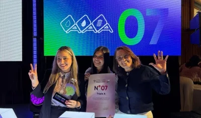 Trabajadoras de la empresa barranquillera Triple A. 