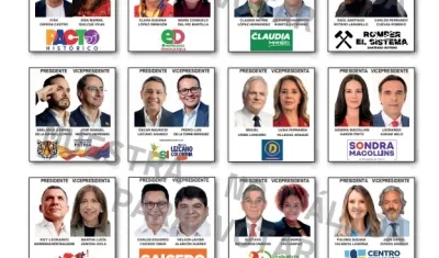 El tarjetón de la primera vuelta presidencial.