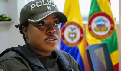 Teniente Saidy Melissa Martínez Díaz, jefa del Grupo de Prevención del Gaula de la Policía Metropolitana de Barranquilla.