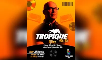 Homenaje a la discoteca Tropique este sábado en Trucupey Plaza del Parque.