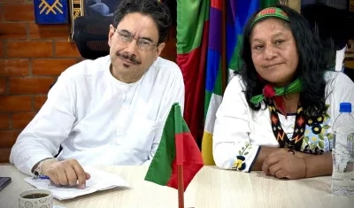 Iván Cepeda y Aída Quilcué.