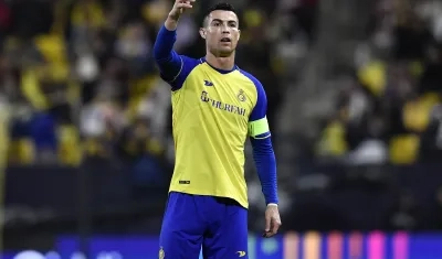El portugués Cristiano Ronaldo, delantero del Al Nassr.