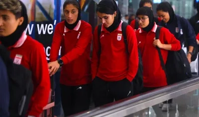 Jugadoras de la selección femenina iraní.