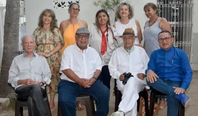 Miembros del círculo literario de Barranquilla.