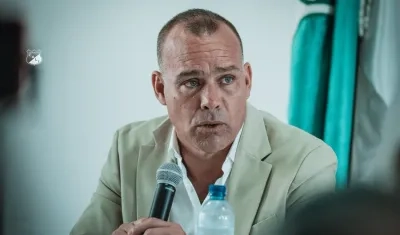 Rafael Dudamel durante su presentación como nuevo técnico del Deportivo Cali