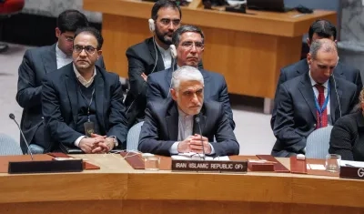 Embajador de Irán ante la ONU, Amir-Saeid Iravani. 