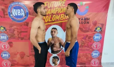 El venezolano Deiver Ávila y el samario Daimer Guerra, protagonistas del combate estelar.