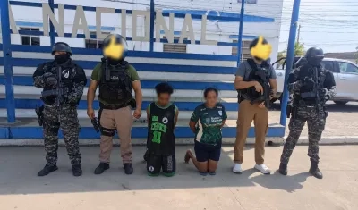 Personas capturadas por el secuestro de los colombianos en Ecuador.