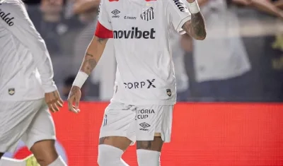 Neymar, delantero brasileño del Santos.