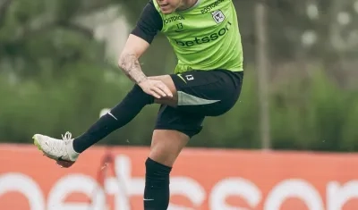 Nicolás Rodríguez, mediocampista de Atlético Nacional. 