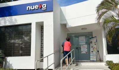 Fachada de Nueva EPS en Atlántico. 