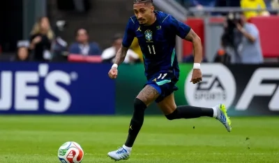 Raphinha, delantero del Barcelona y de la selección brasileña.