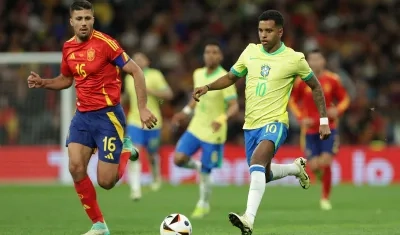 Rodrygo Goes, delantero del Real Madrid y de la selección brasileña. 