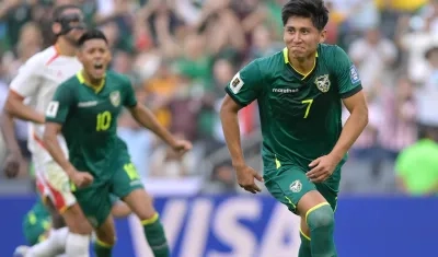 Miguel Terceros marcó, de penalti, el gol de la victoria boliviana. 