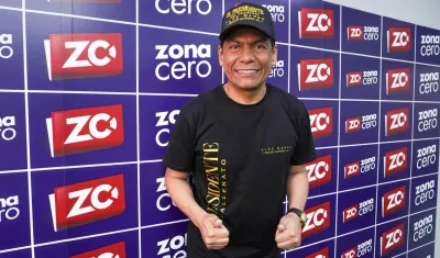 Alex Manga en la redacción de Zona Cero. 