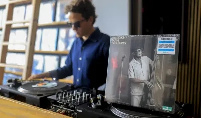 El álbum 'Panama latin treasures' en la tienda LongPlay en Ciudad de Panamá.