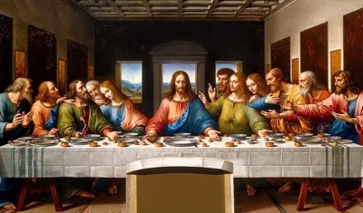 La Última Cena de Leonardo da Vinci. 