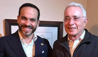 Abelardo De La Espriella y Álvaro Uribe.