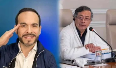 Abelardo De La Espriella y el Presidente Gustavo Petro.