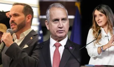 Abelardo De La Espriella, Mario Díaz-Balart y Paloma Valencia.