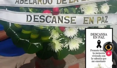 La imagen amenazante contra Abelardo De La Espriella.