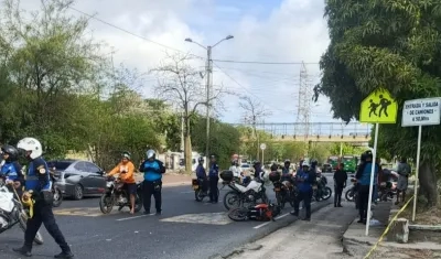 Accidente en la calle 30. 