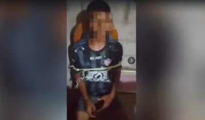 El menor asesinado durante el video que circula en redes sociales.