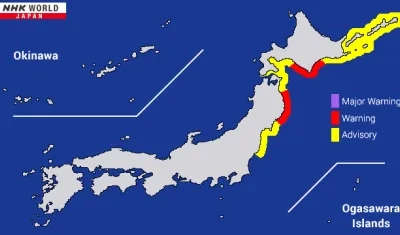 Alerta de Tsunami en Japón
