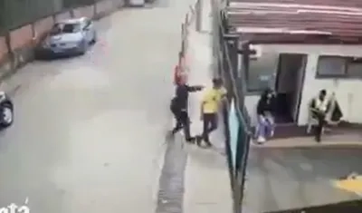 Momento del ataque.