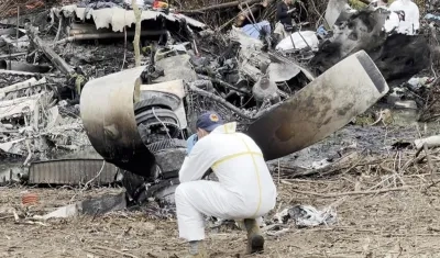 Avión Hércules que se accidentó en Putumayo.