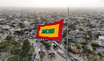 Vista aérea de Barranquilla.