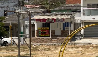Lugar donde sucedió el doble homicidio. 