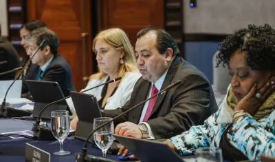 El presidente de la CIDH, Edgar Stuardo Ralón Orellana.