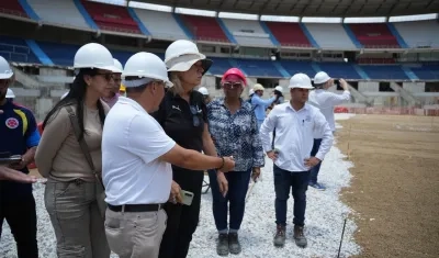 Imagen de la segunda inspección de la Conmebol.