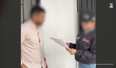 Uno de los capturados por parte del CTI. 